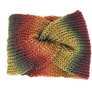 Knitted twisted headband